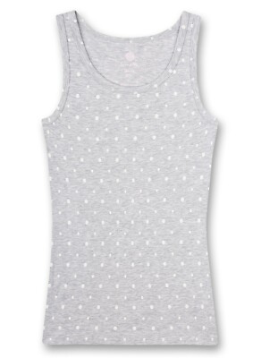 Girls underwear + bustier, grey polka dot by Sanetta size 140-176