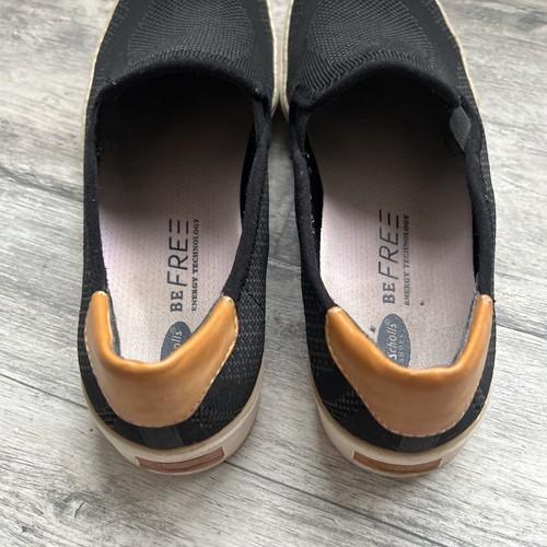Dr. Scholls Shoes Women's Size 7.5M Black Be Free Energy Slip On Mesh Tan Leathe - Picture 4 of 5