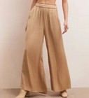 Z Supply   ESTATE LUXE SHEEN WIDE LEG PANT- RATTAN - ZP233824 ( L ) — photo 1