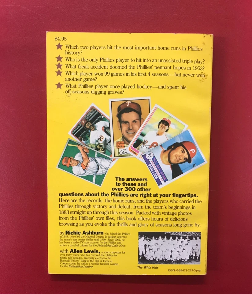 Richie Ashburn Signed Magazine JSA Certified AUTO MLB Phillies Trivia (d.1997)! - Image 3 of 4