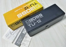 Used TU-12 BOSS Digital Processing Chromatic Tuner with Case Box Manual