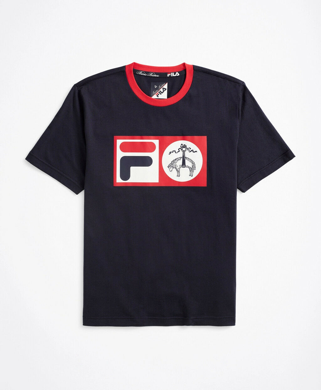 Brooks Brothers x FILA Deuce Logo Men’s Supima Cotton T Shirt Tennis $78 NEW M