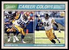 2017 Career Colors #8 Jerome Bettis HOF INSERT Pittsburgh Steelers 