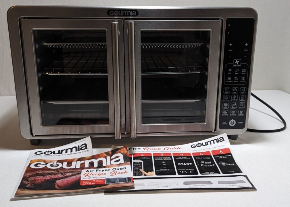 Gourmia GTF7660 XL Digital Air Fryer Toaster Oven w/ Single Pull French