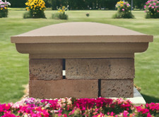 Cast Stone Pier Cap 1.5x1.5 FPT / Pillar Wall Caps / Brick Wall Caps / Pier Tops