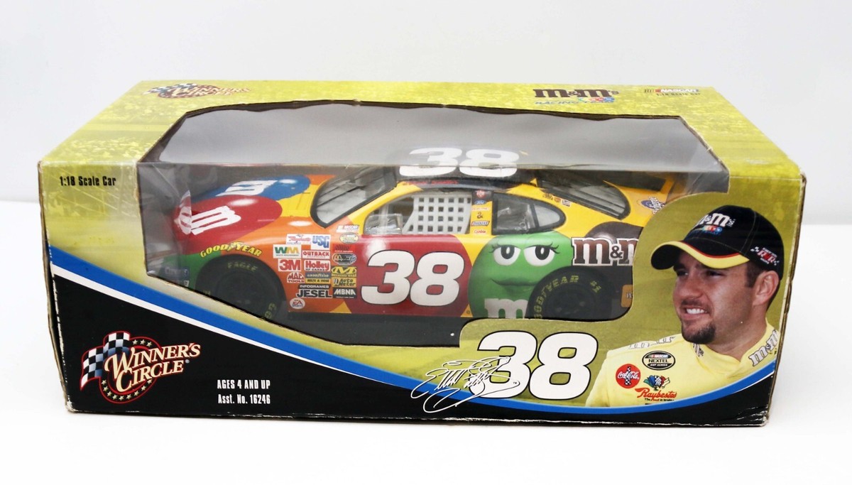 Winner's Circle M&M's ミニカー 38号 Elliott Sadler #38 M&M's NASCAR Winners Circle 1:18 Scale