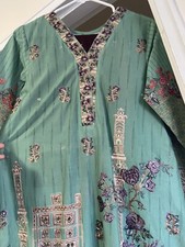 pakistani Salwar kameez Lawn Emb work 3pc Asim Jofa Original