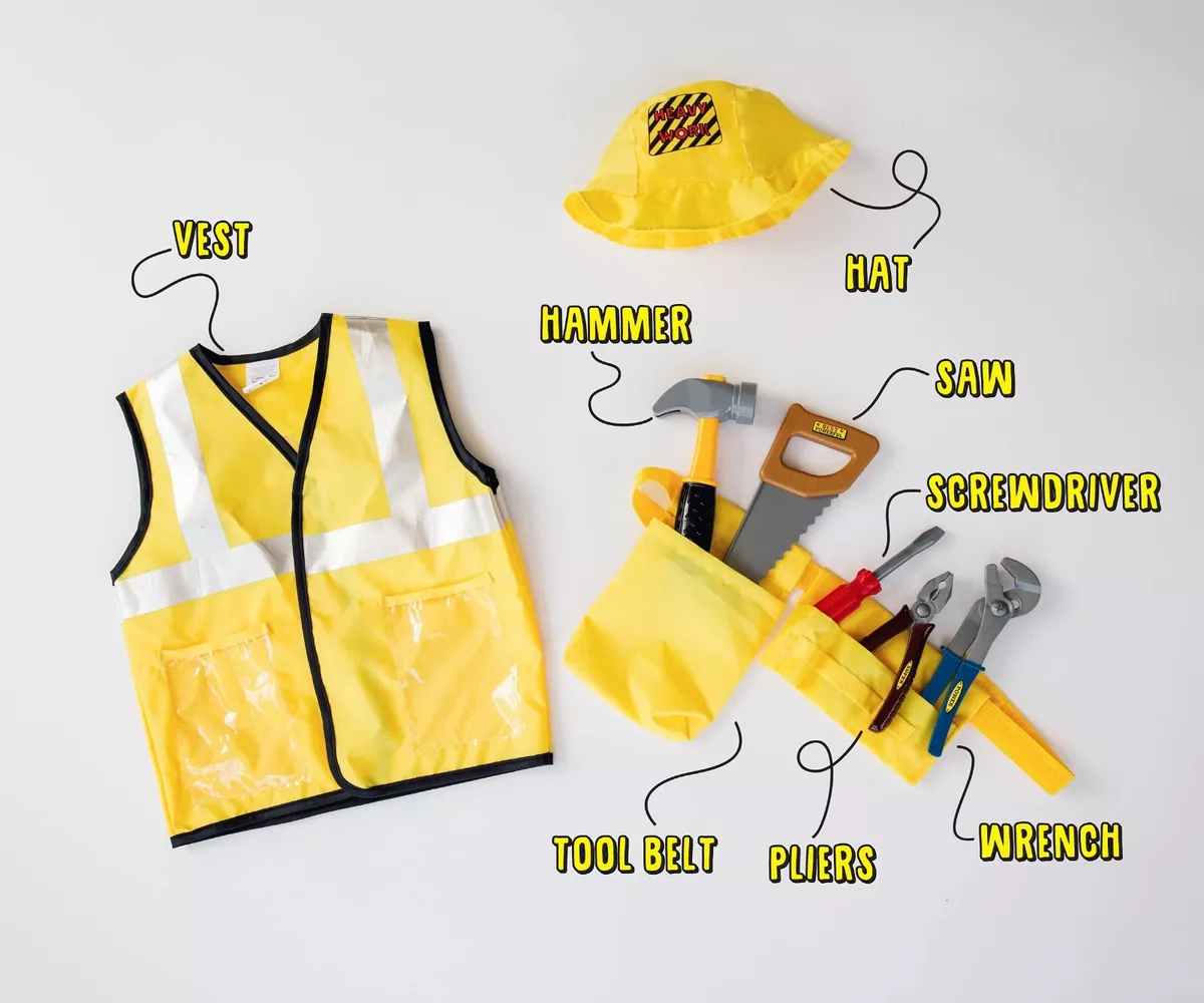Kids construction sales dress up