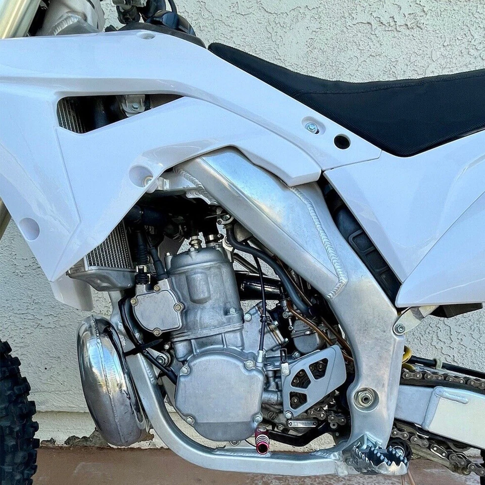 Kit de carrocería de carenado de plástico Restyle para Honda CR125R CR250R 02-07 blanco ABS Foto 3 de 4