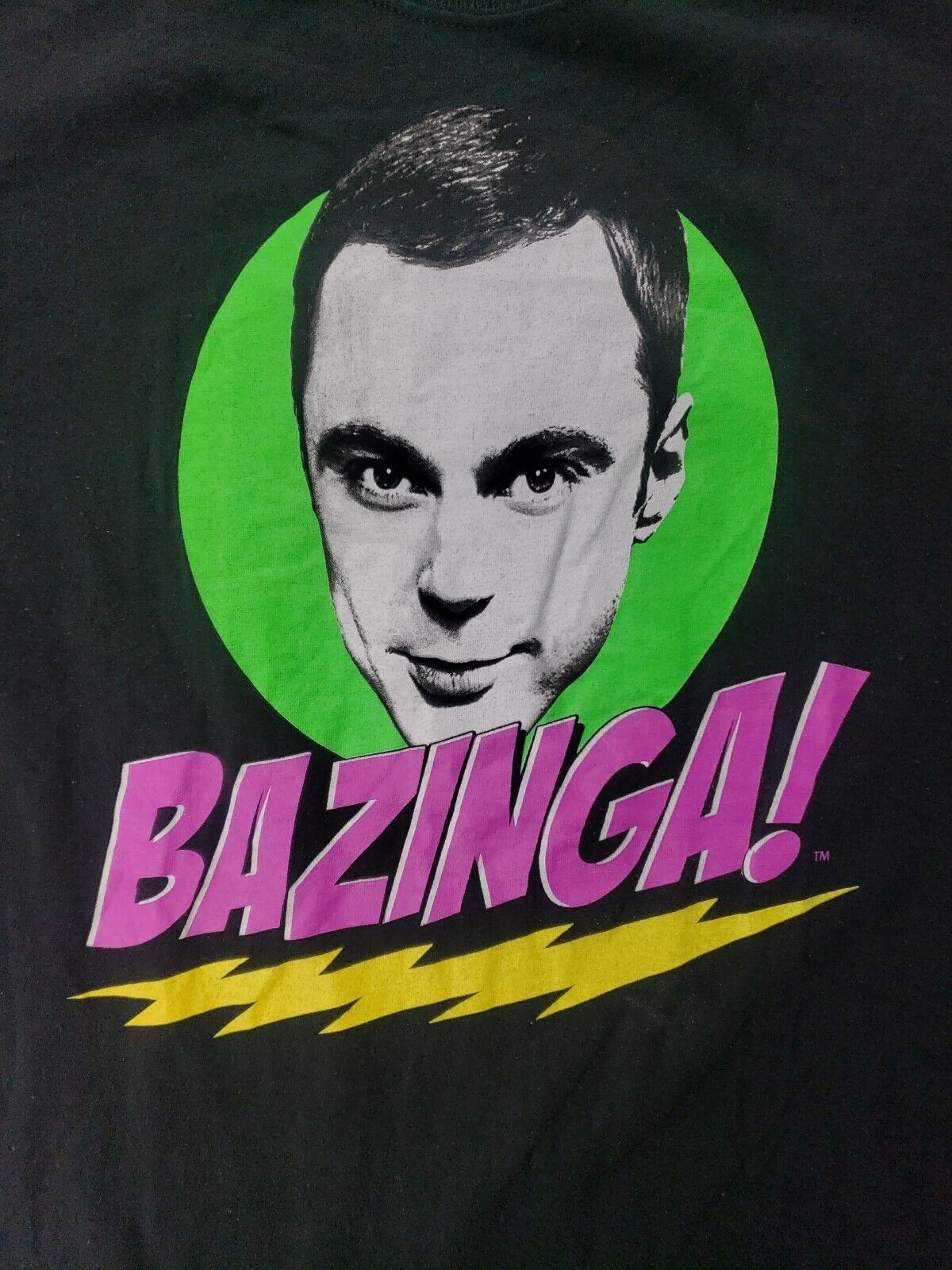 Big Bang Theory Mens T-Shirt Large Sheldon Bazing… - image 2