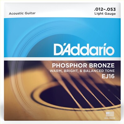 Daddario EJ16 | 012-053 | Phosphor-Bronze-Westerngitarren-Saiten | Light Tension