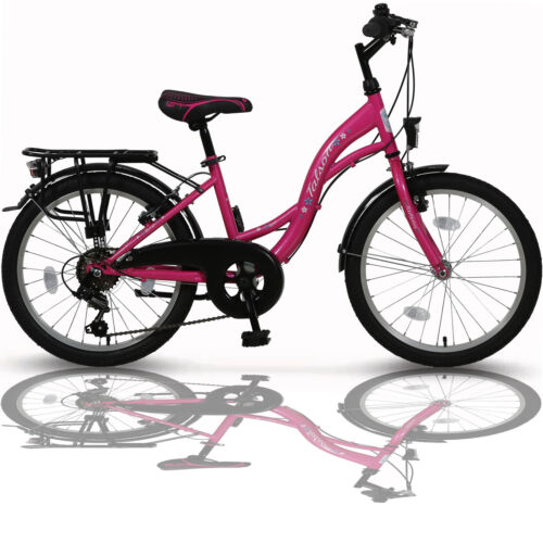 MÄDCHENFAHRRAD 20" 6-GANG SHIMANO FAHRRAD 20 ZOLL KINDERFAHRRAD NEU ROSA NEU TMA - Bild 1 von 4