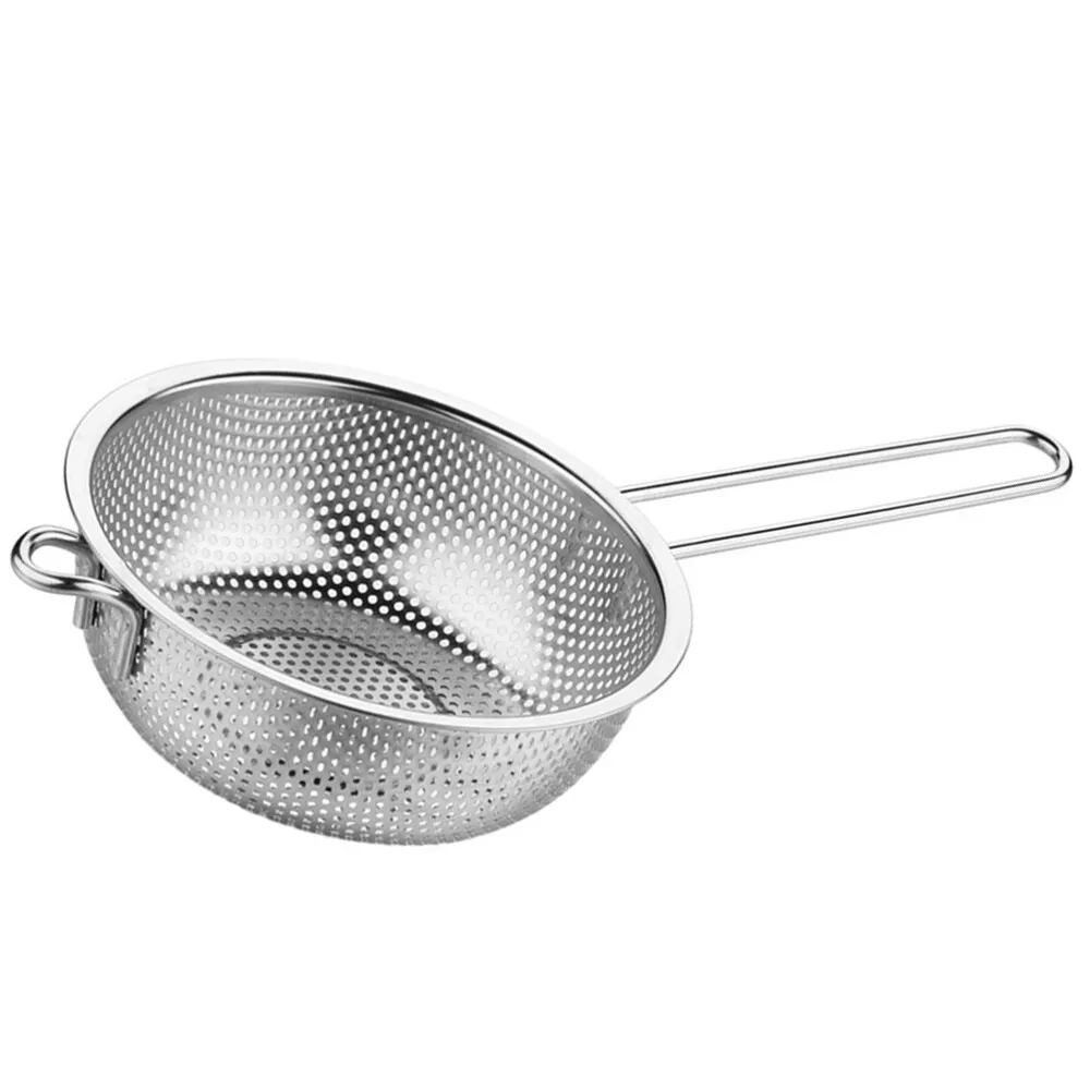 Metal colander cheap with handle
