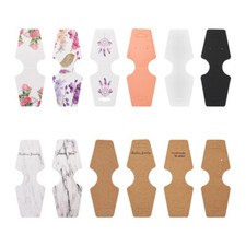 1Set Cardboard Fold Over Paper Display Hanging Cards Used For Necklace Earrings