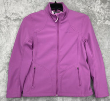 Kathmandu Women's Fleece Jacket Size 12 Zip Up Long Sleeve Lavender Comfort