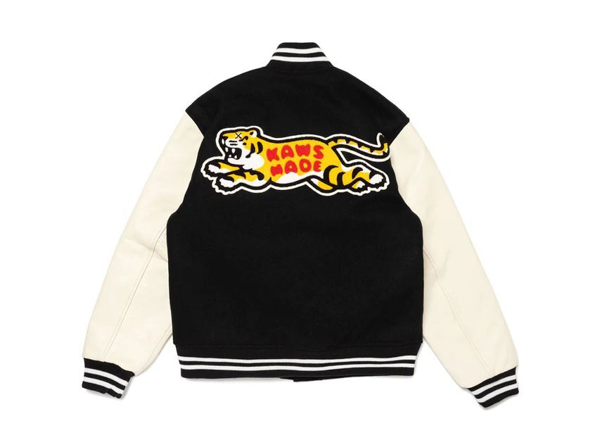 HUMAN MADE x KAWS Made Varsity Jacket #1 Black Red 2colors HUMAN MADE x KAWS Made Varsity Jacket #1 Black Red 2colors