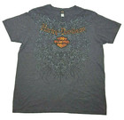 Harley Davidson Screamin Eagle Women's Shirt Top T Shirt Gray Shhort Sleeve L