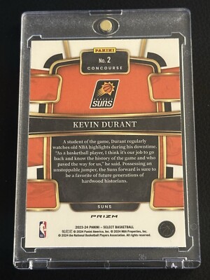2023-24 Select Kevin Durant Concourse Tiger Prizm! 🐅🐅🐅 SP
