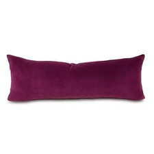 Velvet Extra Long Lumbar Pillow Cover 13x36 in Fuchsia