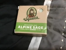 Dr. Squatch men’s natural soap alpine sage cypress & sage oil zero grit 5 oz
