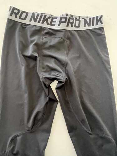 Nike Pro Dri-Fit Tights BLACK Compression Football Baseball- Lacrosse Soccer XL
