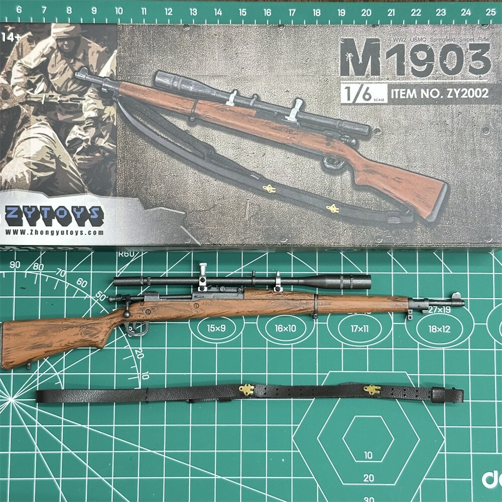 トイガン TACTICAL SNIPER RIFLE ZYTOYS 1/6 M1903 Sniper Rifle Weapon Gun Model ZY2002 12
