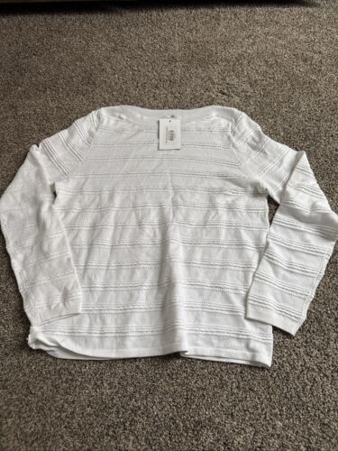 Staccato White Textured Sweater