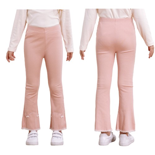 Girls Streetwear Stretch Pants Party Jeans Picnic Bell Bottoms Workout Hang Out - Picture 55 of 67