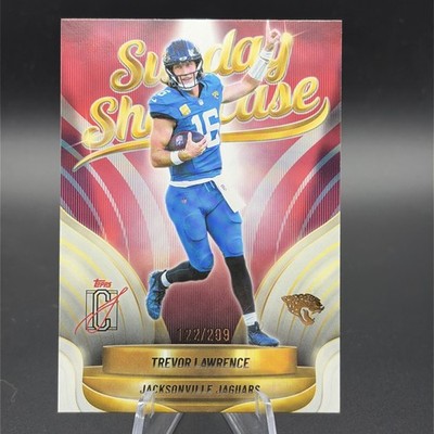 2025 Topps Composite Trevor Lawrence Sunday Showcase Gold /299 Jaguars