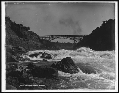 Photo:Niagara Falls NY Whirlpool Rapids Bridge 1890s Rapids Panorama