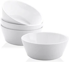 Yedio Ceramic Soup Bowls, 32 Ounce Large White Porcelain Bowls 32 oz, 