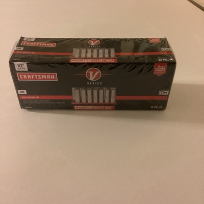 #ad #ad CRAFTSMAN V SERIES MM Socket Deep 1 2 In Drive 13 Pc CMMT17595V NEW $65.99
