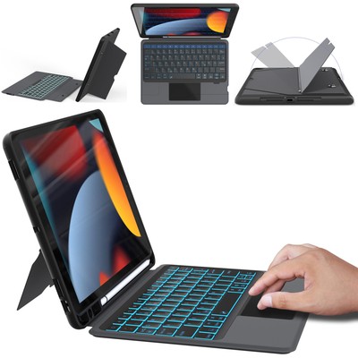 ROOFEI Tastatur Hülle für iPad 10.2 Zoll (9/8/7 Generation 2021/2020/2019) i Pad