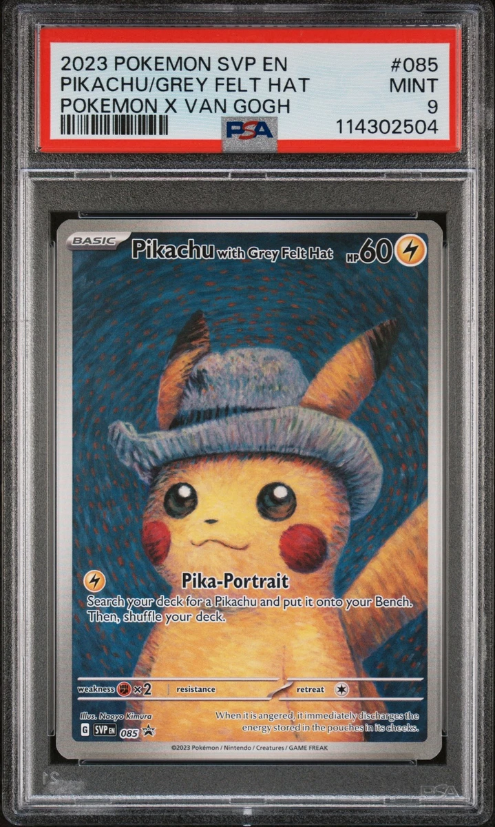 Pikachu/grey Felt Hat