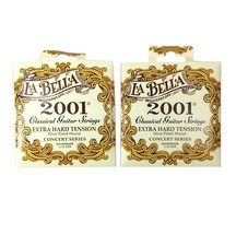 La Bella Guitar Strings 2 Sets Extra Hard Silver Plated Classical 2001