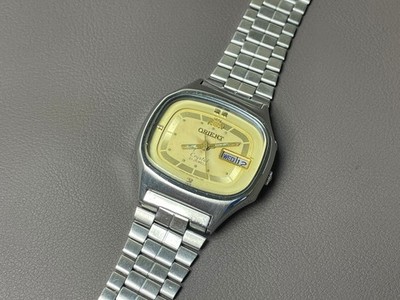 Vintage Orient Crystal Automatic Dual Shade Dial 36mm Men's Watch
