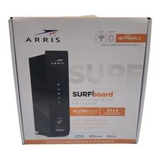 ARRIS SURFboard Cable Modem Wi-Fi Router DOCSIS 3.0 2350 Mbps 4 Port SBG7400AC2