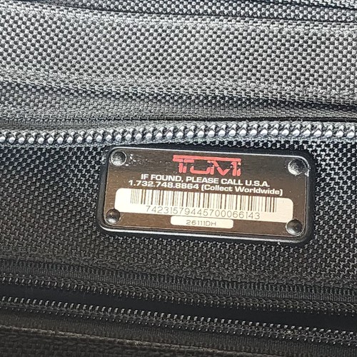 TUMI Alpha 26111DH Expandable Black Ballistic Nylon Laptop Organizer Briefcase - Afbeelding 12 van 14