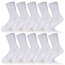 Kids Classics Crew Socks 10 Pairs Child Boy Girls Athletic Cotton Basic School