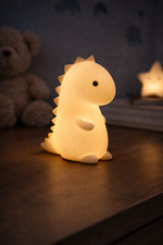 Cute Dinosaur Night Light Soft LED Lamp Kids Room Decor White