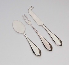 Käsemesser Cocktailgabel Butterschieber  Vorlegebesteck versilbert - neu