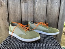 Glerups Langdal 008 Light Green Wool  Leather Shoes Sz 45 / 11.5