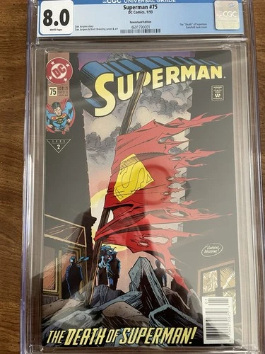Superman #75 First Printing (DC Comics January 1993) Newsstand CGC Graded