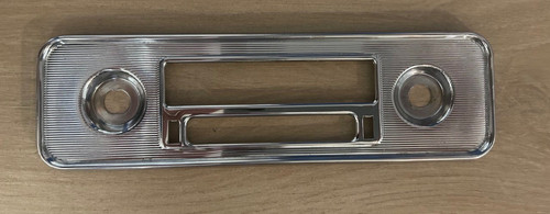 Radioblende Chrom Blende Einbaurahmen für Blaupunkt Radio VW 70er Jahre
