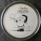 Peanuts 1oz Silver Merry Christmas Round in a Capsule