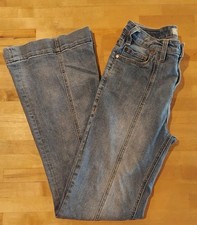 Rock  Roll Denim Womens High Rise Trouser Jean Blue 28x 31 Cotton/poly/spandex