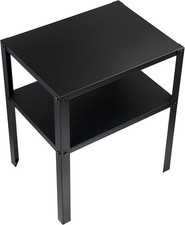IKEA KNARREVIK Bedside Table, Black Home/Office Steel Frame Bedroom  Table