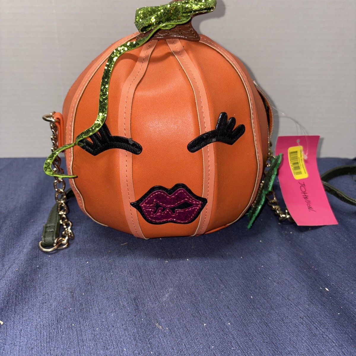 BETSEY JOHNSON RARE HTF PUMPKIN CROSSBODY BAG Vintage | eBay