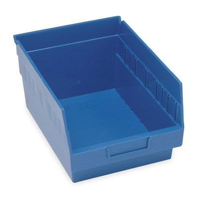 QUANTUM STORAGE SYSTEMS QSB210BL Shelf Bin,Blue,Polypropylene,6 in 2ZMP5