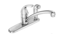 Moen Adler 87203 Chrome Kitchen Faucet   Single Handle, High-Arc Spout, Durable